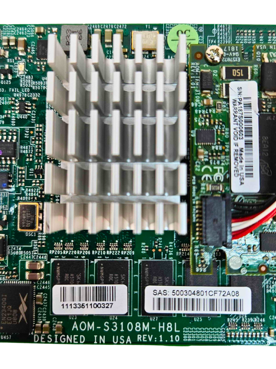 Supermicro 12Gb/s Eight-Port SAS Internal RAID Mezzanine Card (AOM-S3108M-H8L-O)